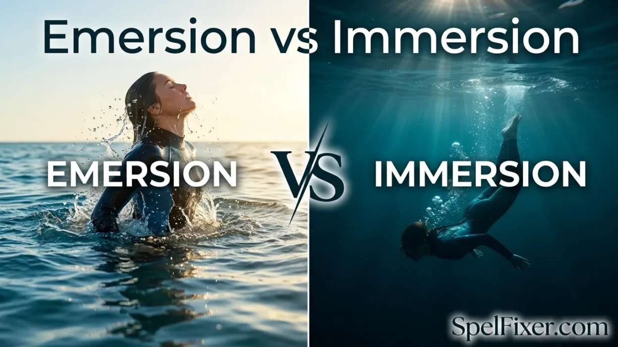 Emersion vs Immersion