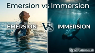 Emersion vs Immersion