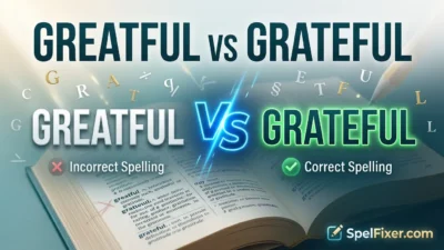 Greatful vs Grateful