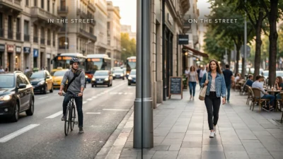In the Street vs On the Street