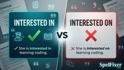 Interested In vs Interested On