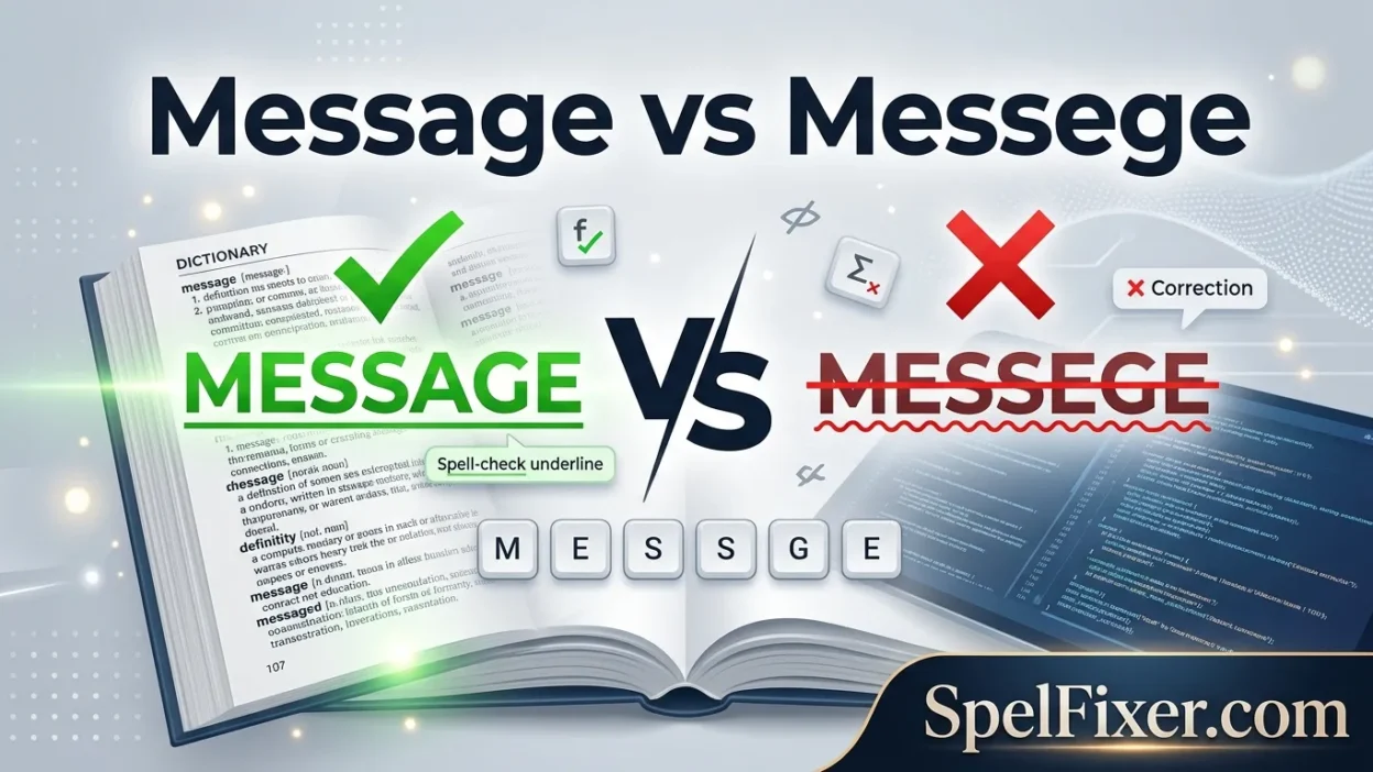 Message vs Messege