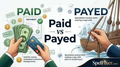 Paid vs Payed