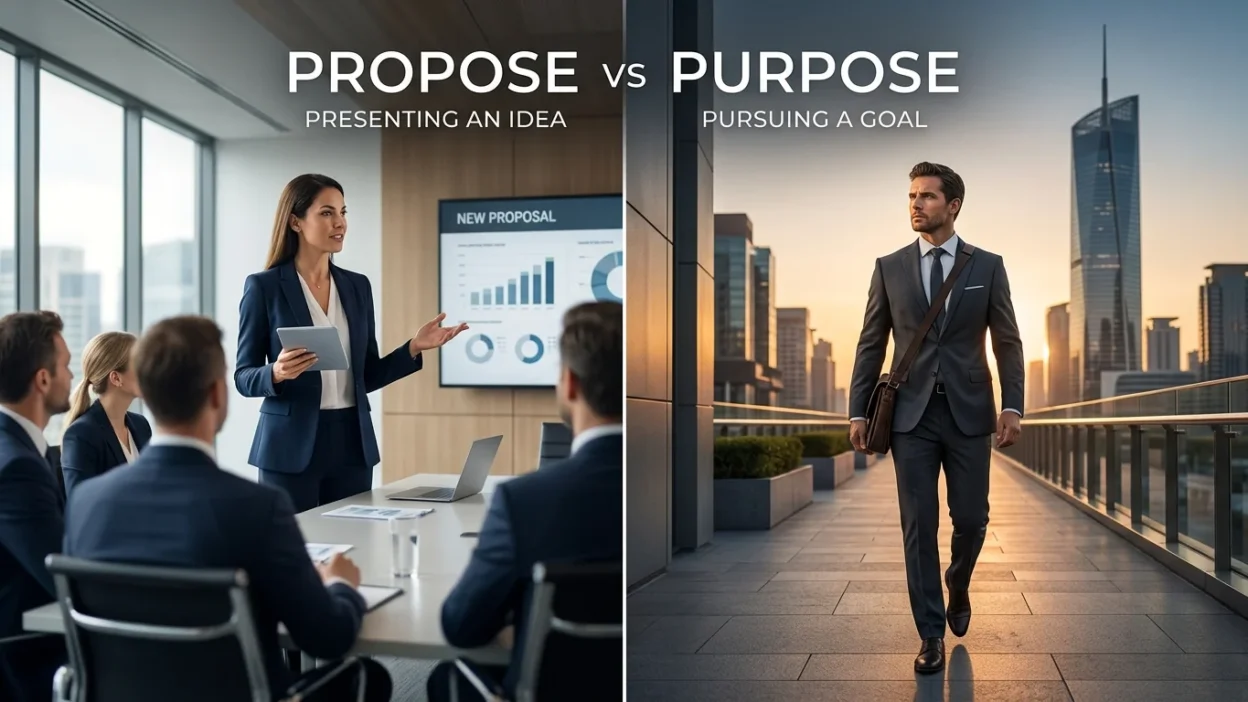 Propose vs Purpose