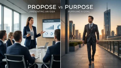 Propose vs Purpose