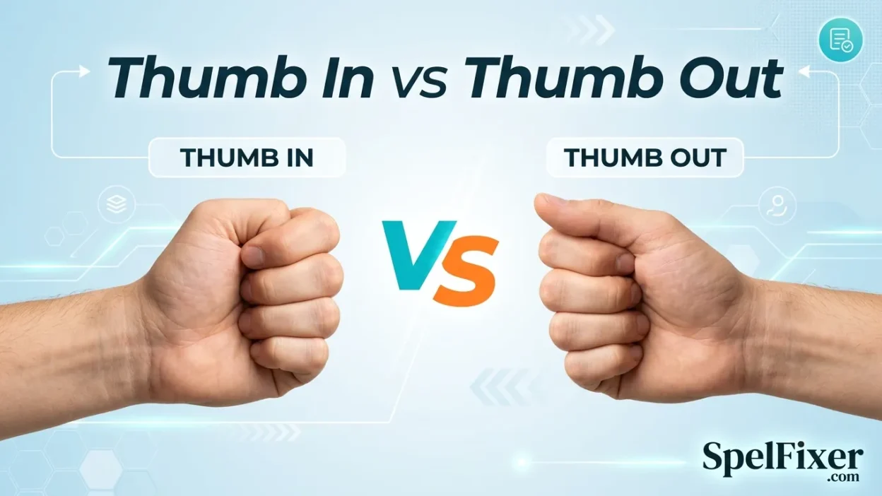 Thumb In vs Thumb Out