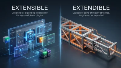 Extensible vs Extendible
