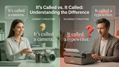 It’s Called vs It Called